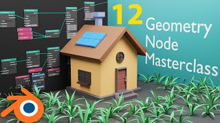 Place objects on points - Geometry Nodes Masterclass ( 12/ 27 )