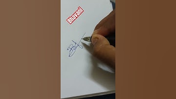 How to learn sign Letter B for Bhavani | B Sign | B signature