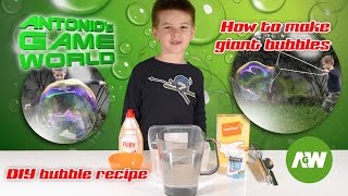 How to make Giant Bubbles - DIY big bubble recipe - Giant Bubbles for kids! screenshot 2