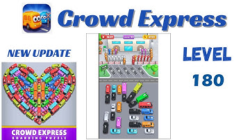 Crowd Express Level 180 Walkthrough 🚦 | Step-by-Step Solution | Go Answer