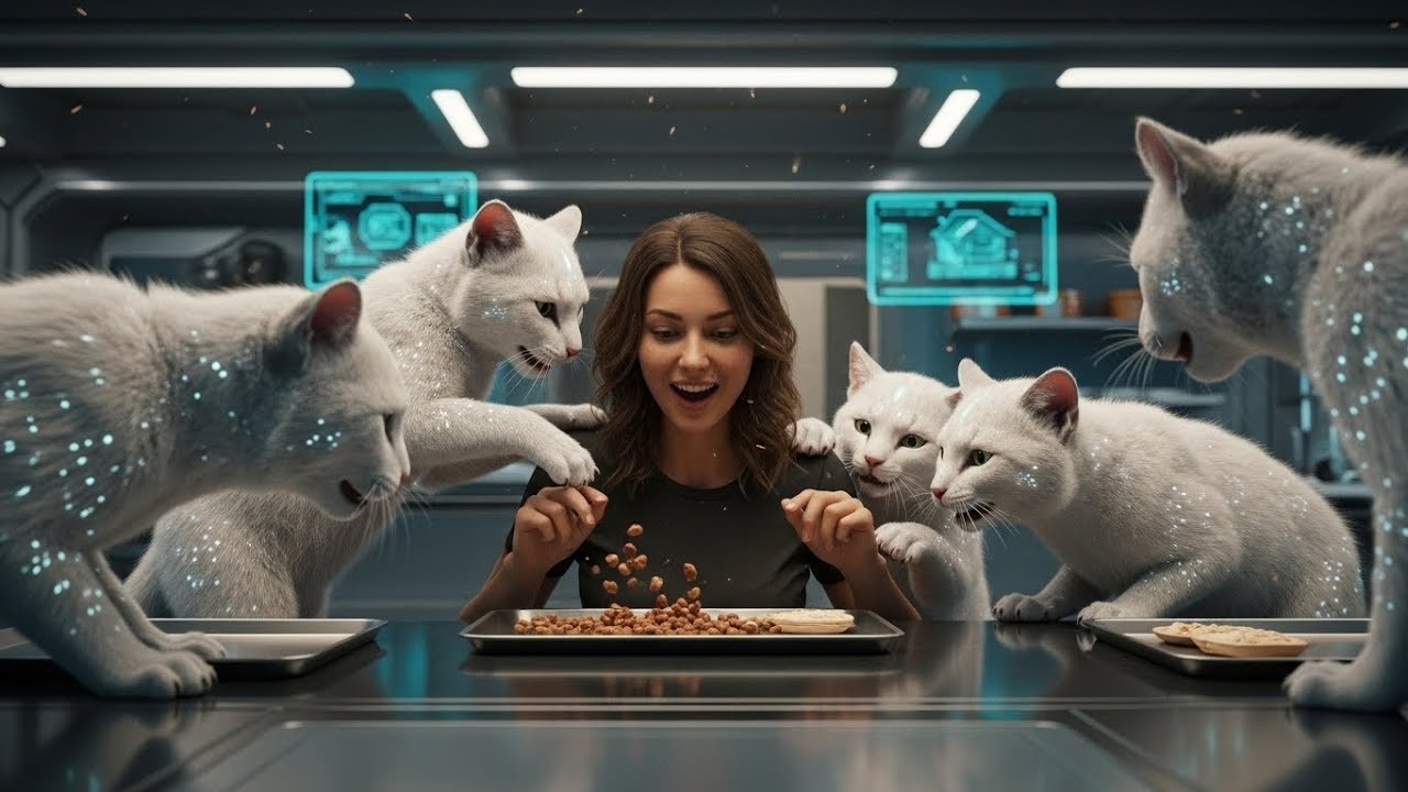 The Human Was Denied Food in the Mess Hall — Cat Cubs Dropped Their Portions Onto Her Tray