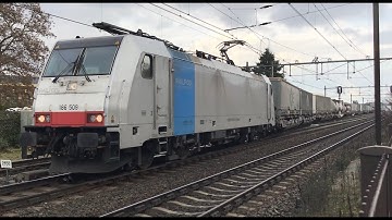 186 509 BLS Cargo North with Container Intermodal Train at Blerick the Netherlands 🇳🇱 9.11.2025 👍👍👍🚂