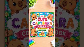 Cute Capybara Coloring Book | Fun & Easy Coloring for Kids