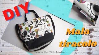 Como fazer uma Mala tiracolo / Tote bag DIY