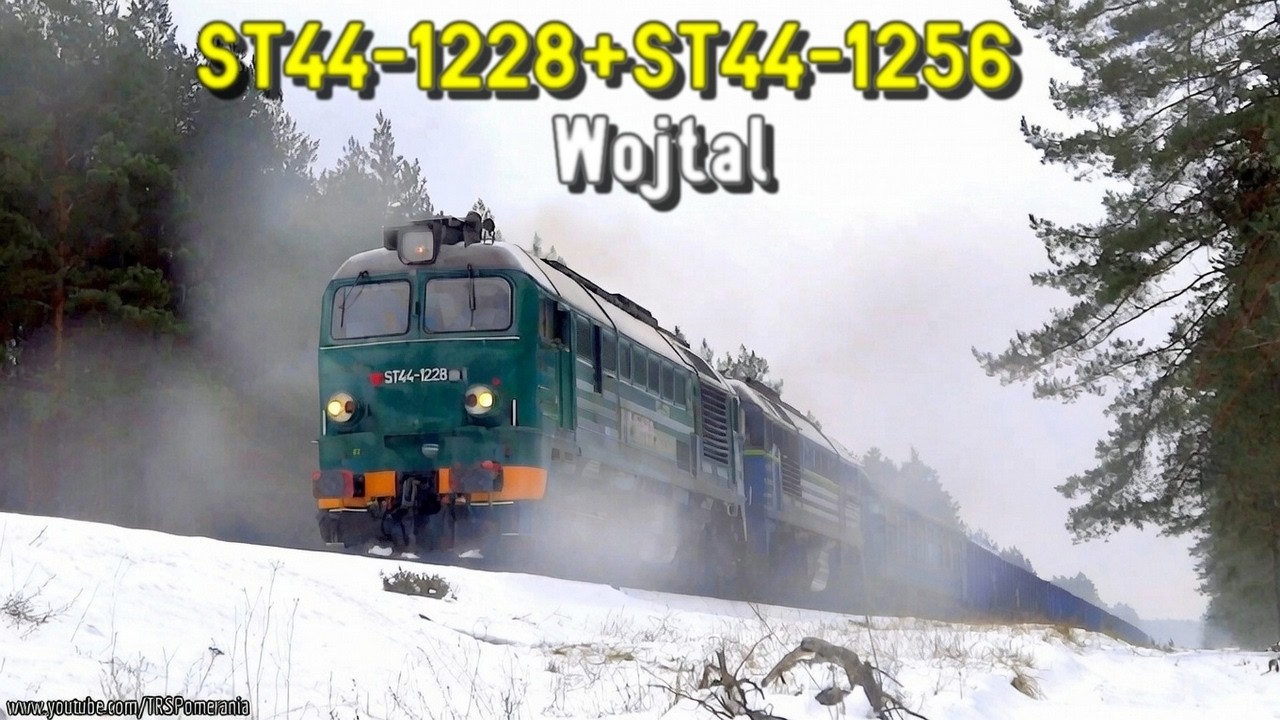 Double Gagarin Power i odwilż w Borach Tucholskich: ST44-1228+ST44-1256 Wojtal