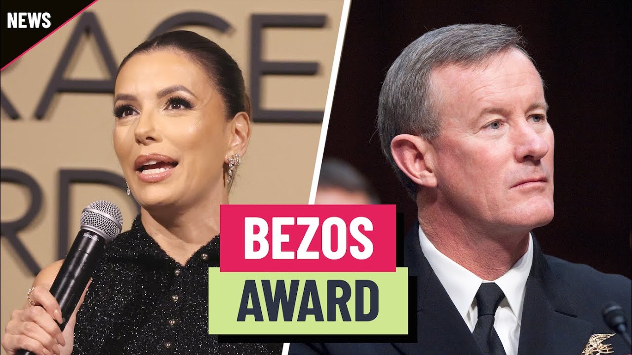 Jeff Bezos awards Eva Longoria and Admiral Bill McRaven with 0 million Jeff Bezos awards Eva Longoria and Admiral Bill McRaven with 0 million