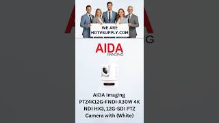 AIDA Imaging PTZ4K12G-FNDI-X30W 4K NDI HX3, 12G-SDI PTZ Camera with (White)