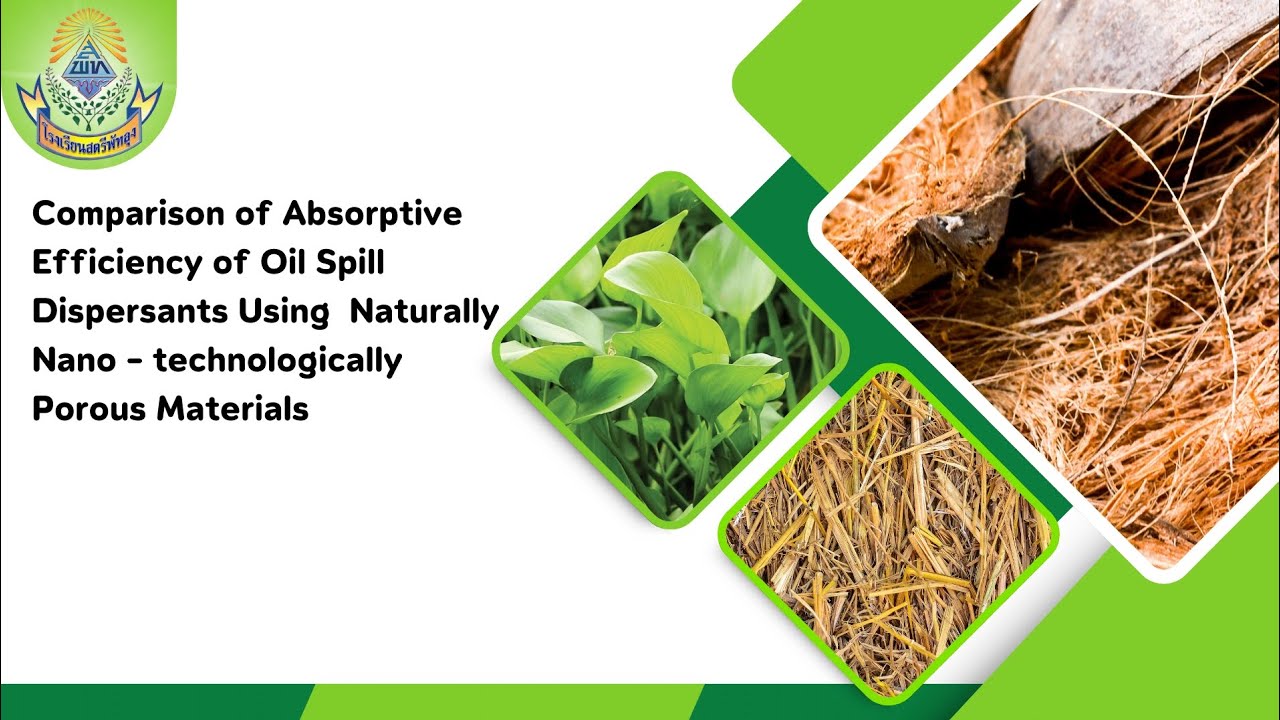 Comparison of Absorptive Efficiency of Oil Spill  Dispersants Using  Naturally Nano -technologically