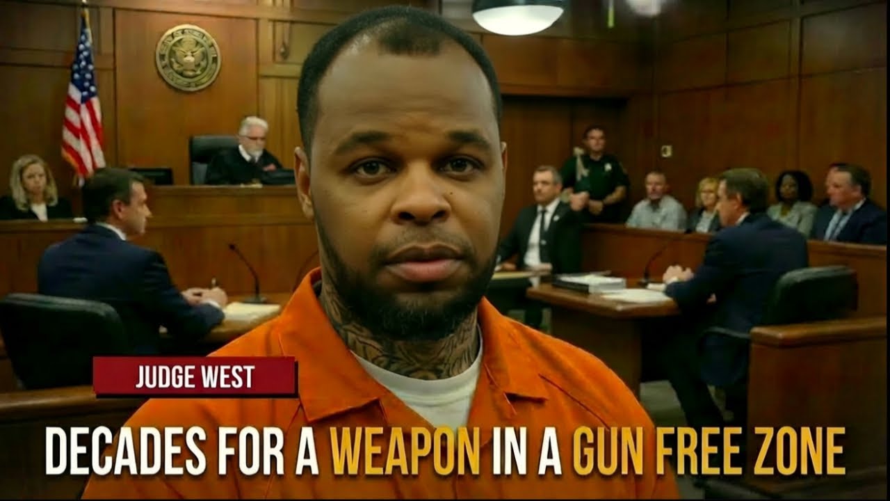Convicted Felon Caught With Gun in Gun Free Zone Gets Sentenced - YouTube