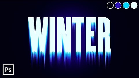 How to create Winter Text Effect in Photoshop - Easy Tutorial