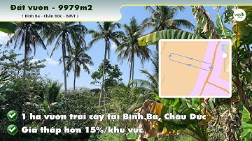 B216 (13 tỷ) - Bán vườn trái cây đủ loại, mặt tiền đường nhựa lớn, có thổ cư Bình Ba, Châu Đức, BRVT