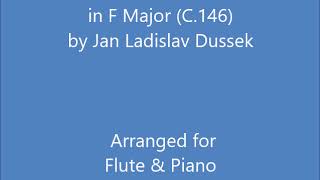 La Chasse in F Major (C.146) for Flute & Piano