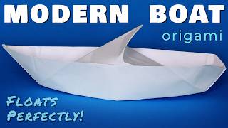 [No Glue] The Perfect Modern Paper Boats! | Simple DIY Origami Boat That Actually Floats
