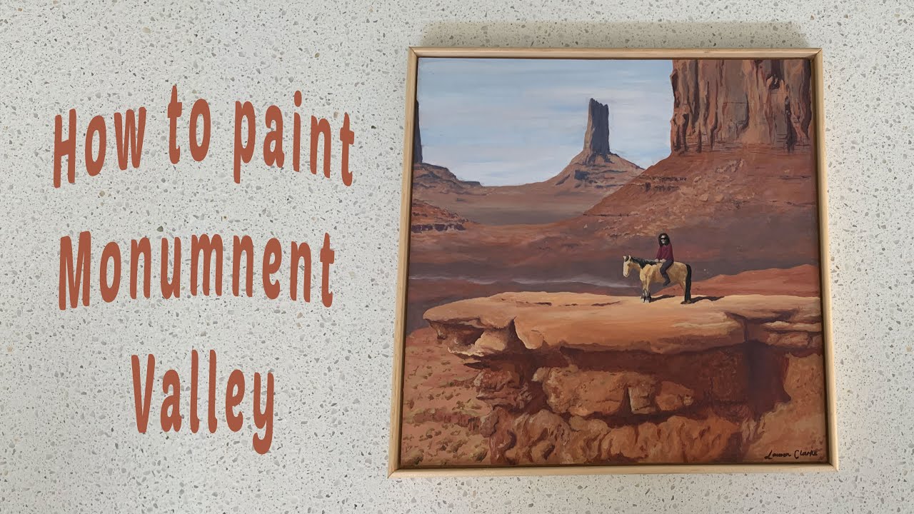 How to paint a landscape in oil | Monument Valley Commission Painting