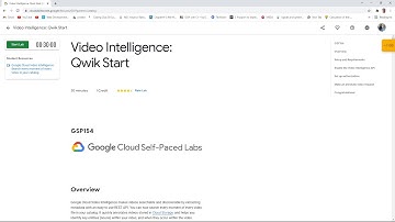 Video Intelligence  Qwik Start
