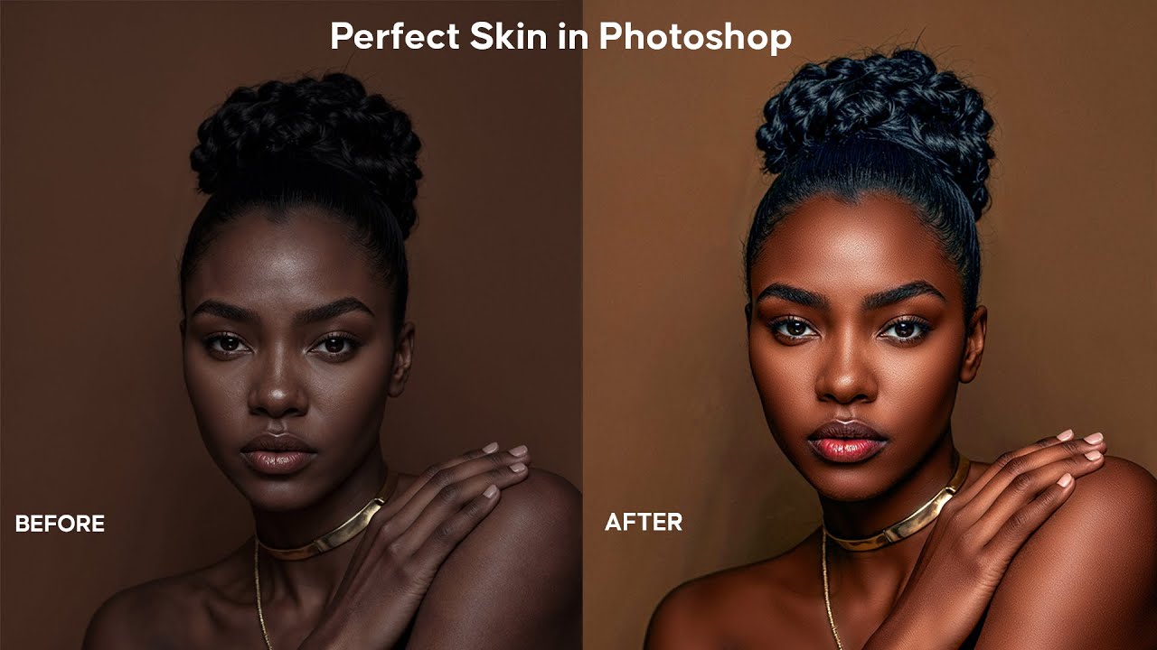Modifying Skin Color Photoshop Skin Retouching & Skin Tone Correction + Color Grading ...