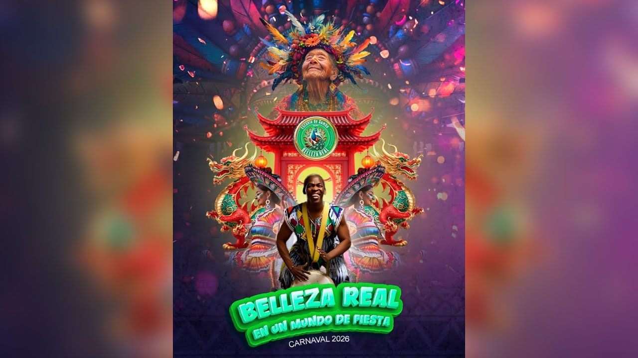 Belleza Real en un mundo de fiesta. SAMBA ENREDO 2026