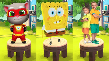 Talking Tom Hero Dash VS CKN Toys Car Hero Run VS Ben 10 Up To Speed All Characters Android Gameplay