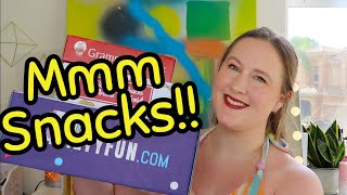 Yum! Unboxing 3 Snack Subscription Boxes screenshot 1