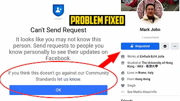 Am I blocked if I can't send a friend request?