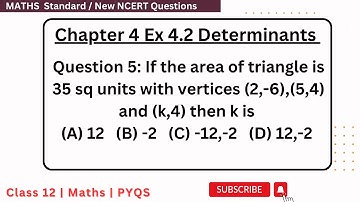 Class 12 Ex 4.2 Q5 Math | Determinants | Q5 Ex 4.2 Class 12 Math | Ex 4.2 Q5 Class 12 Math