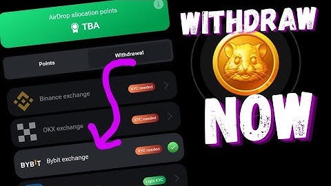 HOW TO WITHDRAW HAMSTER KOMBAT TOKEN (HMSTR) TO BYBIT