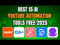 YouTube Automation Ai Free tools | YouTube Automation | Top 15 Ai Tools