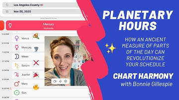 I use PLANETARY HOURS to set my schedule; here