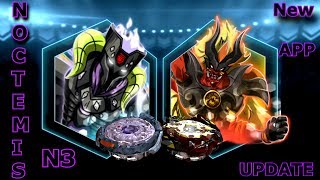 Twin Noctemis N3 Vs Legend Spryzen S3 - Beyblade Burst App Gameplay New Beys In The Shop