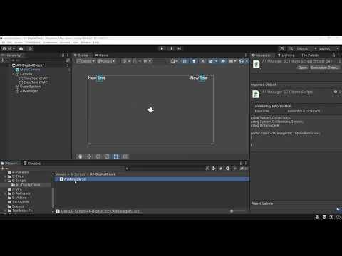 Unity Apps - App 1 : Digital Clock