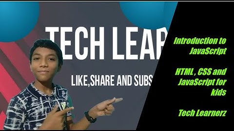 # 25 Introduction to JavaScript | HTML , CSS and JavaScript for kids | Web development for kids