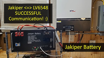 Jakiper Battery and MPP Solar LV6548 SUCCESSFUL Communication!