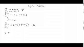 JC H2 Math Sigma Notation (Part 1)