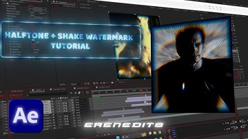 How to make "Halftone + Shake Watermark" in After Effects | After Effects Tutorial