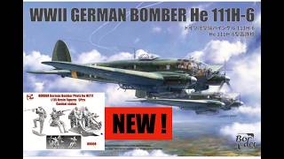 Border 1/35 He.111 H-6 & crew figure set (BF018 & BR008) detailed kit review