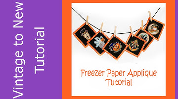 Freezer Paper Applique Tutorial - Freezer Paper on the Front of Fabric Technique