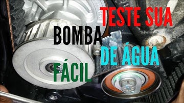 como testar a bomba de água?