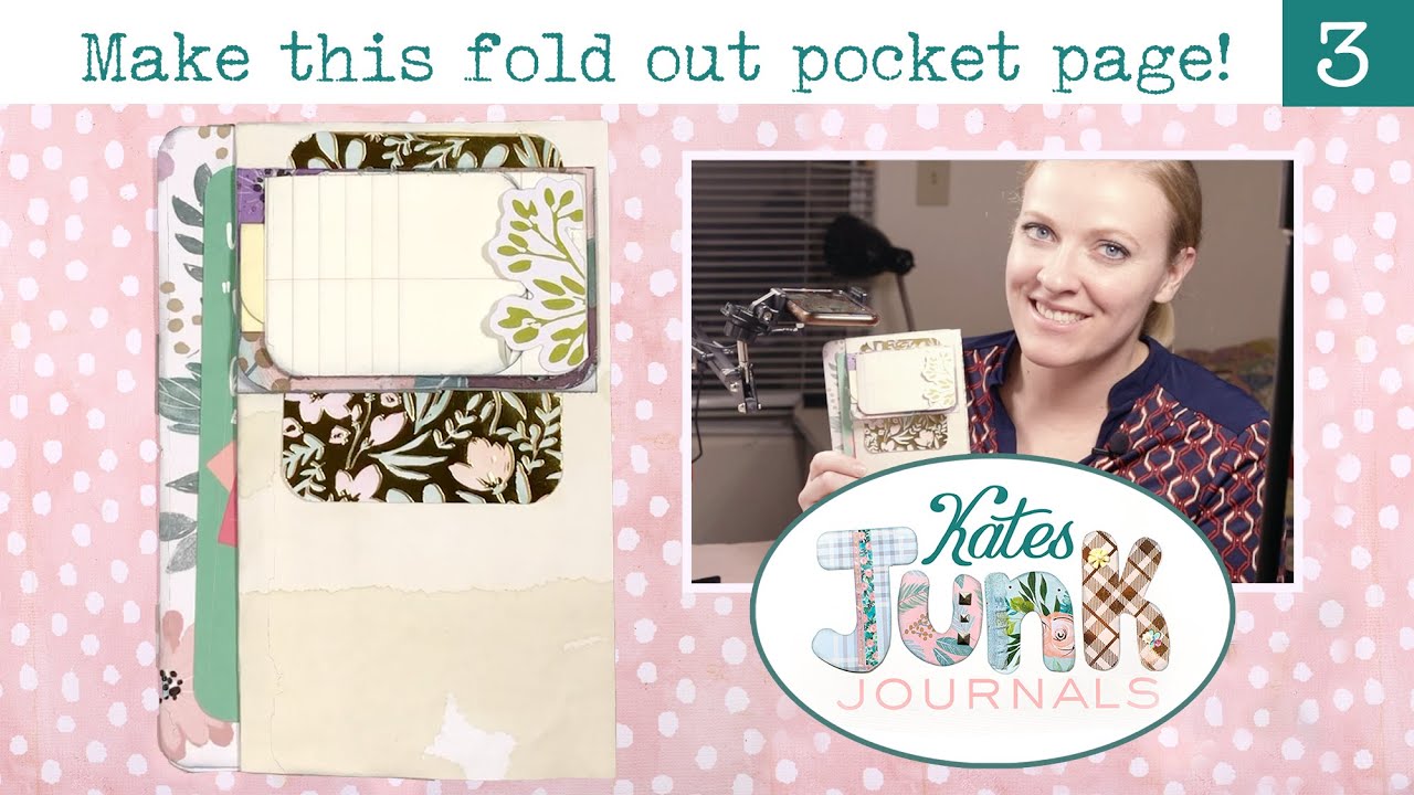 Make this fold out pocket page for your junk journal
