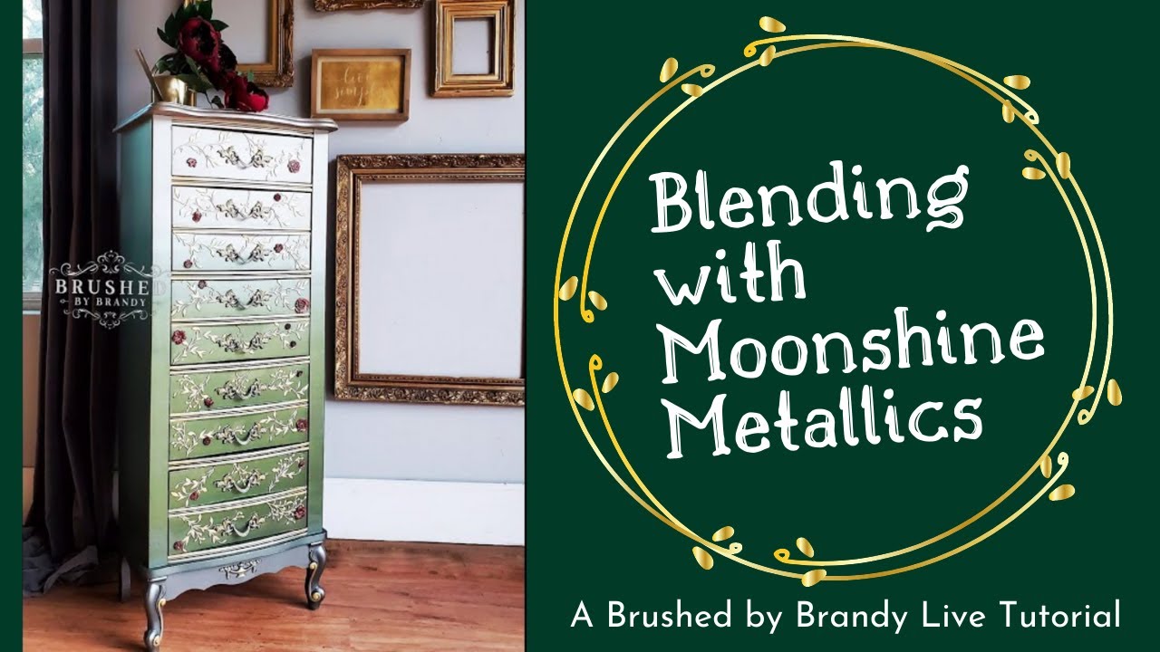 How to blend with metallic paint on a lingerie chest