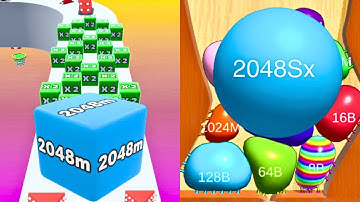 Jelly Run 2048, Blob Merge 3D, Infinity Play | Satisfying Ball Games Hub LIVE 🔴 24/7