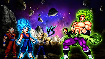 Epic🤩 | Vegito SSB DBFZ V2 (New) VS Broly DBS OP in Jump Force Mugen