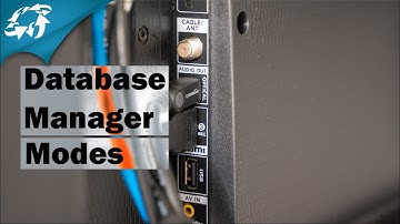 AVCAD Database Manager - Modes