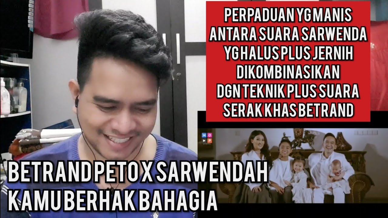 Guru Vocal Komentari BETRAND PETO X SARWENDAH - KAMU BERHAK BAHAGIA (Reaction)