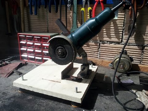 supporto smerigliatrice fai da te (homemade angle grinder stand) 