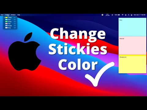 How to Change Color of Stickies on Mac