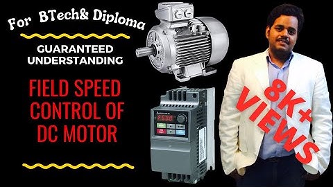 Lecture 16.Field Speed control of DC motor (Hindi)