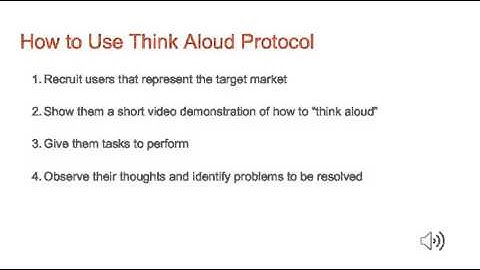 Think Aloud Testing