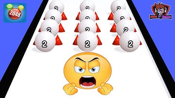 Ball Run 2048 - Gameplay Walkthrough Part 1 Tutorial Levels 541-545 (iOS, Android)