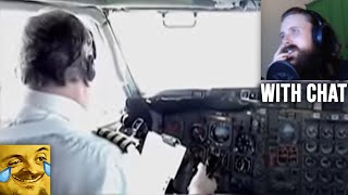 Forsen Reacts to TWA B 727 LANDING AT STL, COCKPIT VIEW