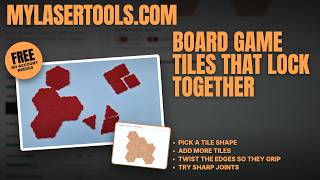 Board Game Tiles That Lock Together | Free Game Tile Designer for Laser Cutting & 3D Printing screenshot 5